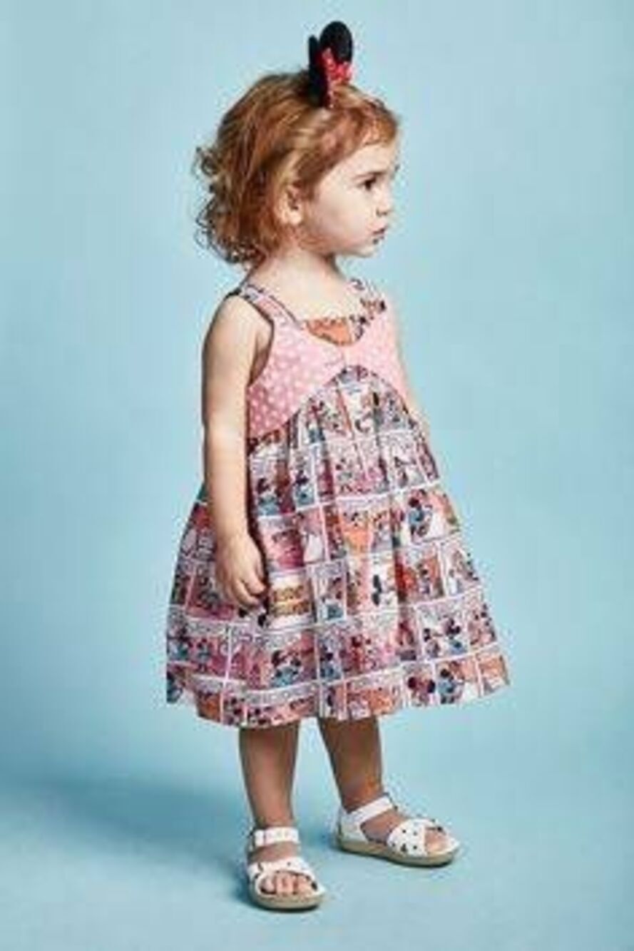 Pippa & Julie Disney Mickey & Minnie Girls Dress Comic Strip Size 4